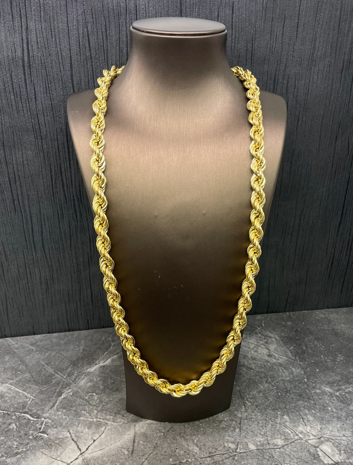 Prachtige 14 karaats gouden rope ketting