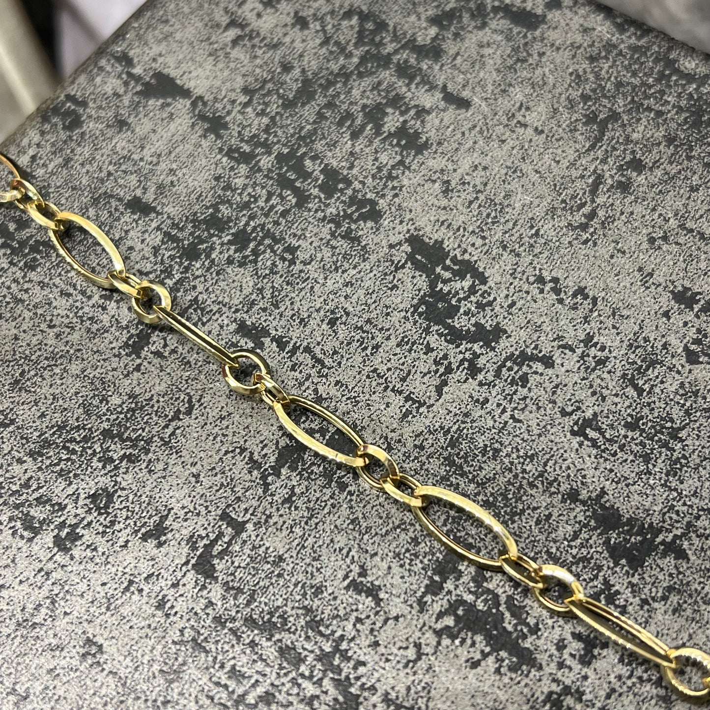 14 karaat gouden armband prachtig schakel 7,4 mm 20 cm