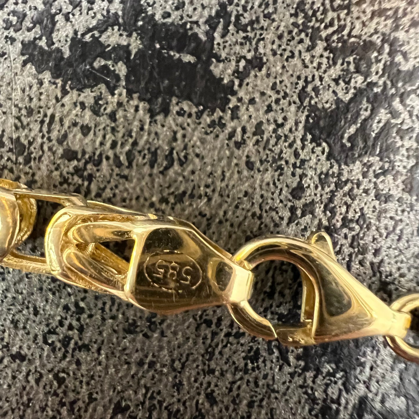 14 karaat gouden koningsketting massief 4,80 mm 60 cm