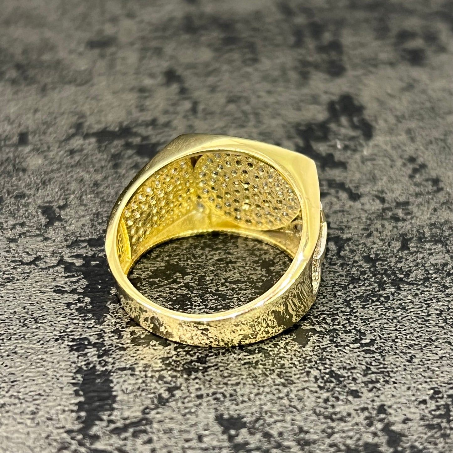 14 karaat gouden heren ring