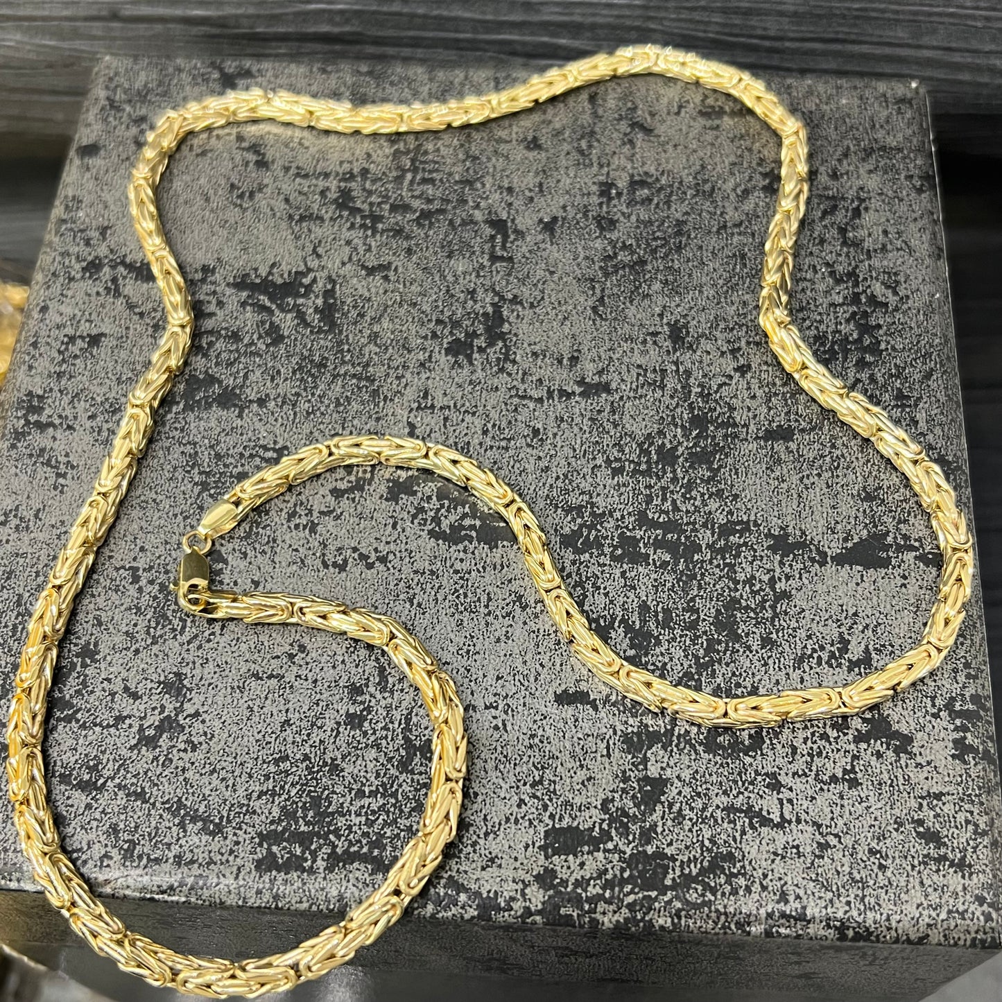 14 karaats gouden koningsketting 3,6 mm 60 cm