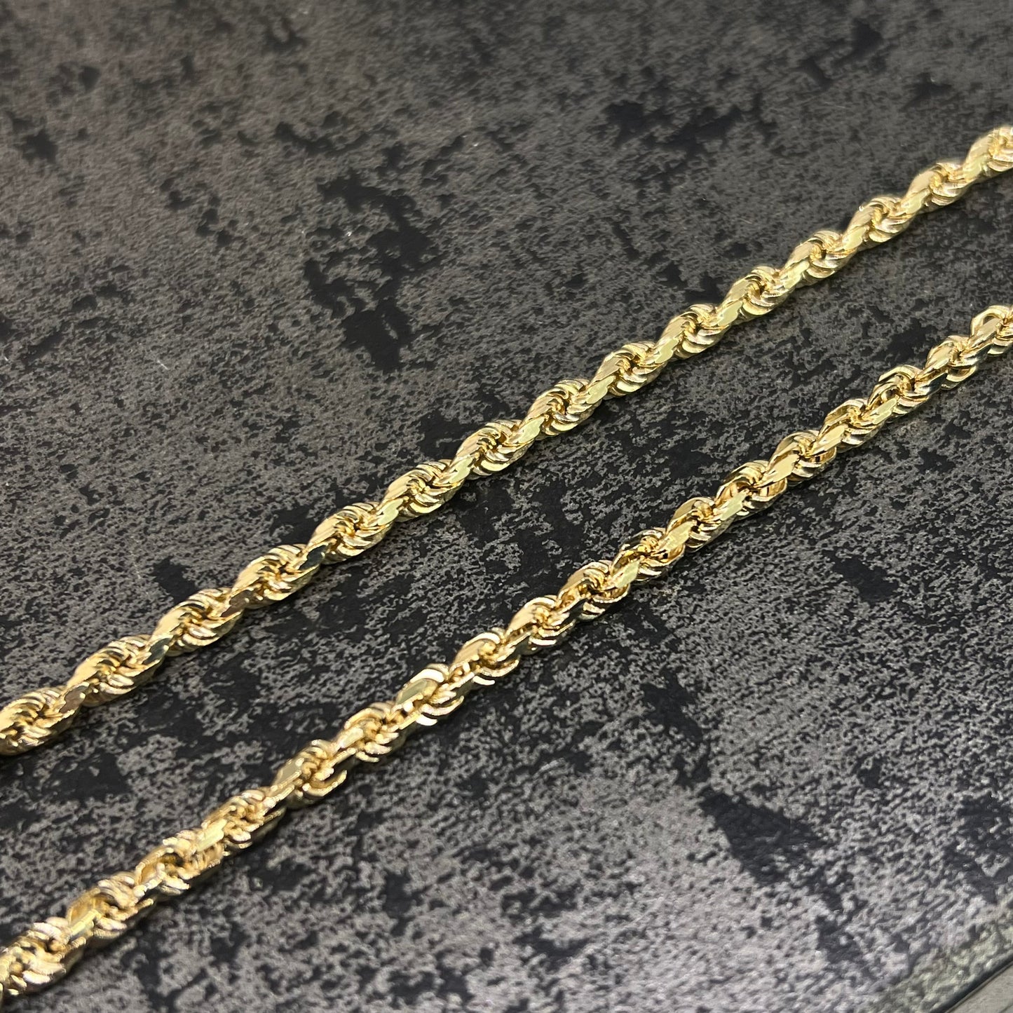 14 karaat gouden rope ketting massief schakel 3,50 mm 65 mm