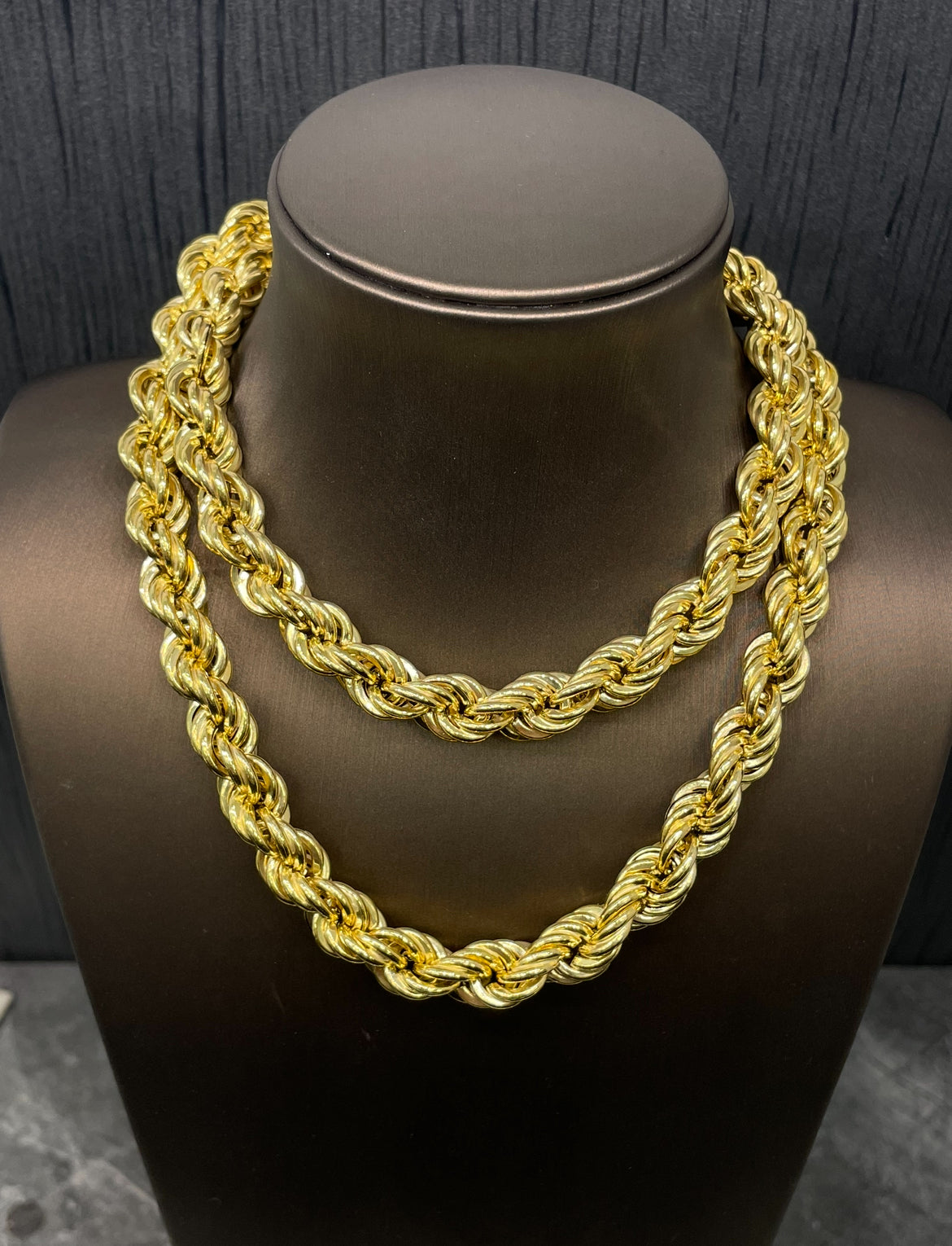 Prachtige 14 karaats gouden rope ketting