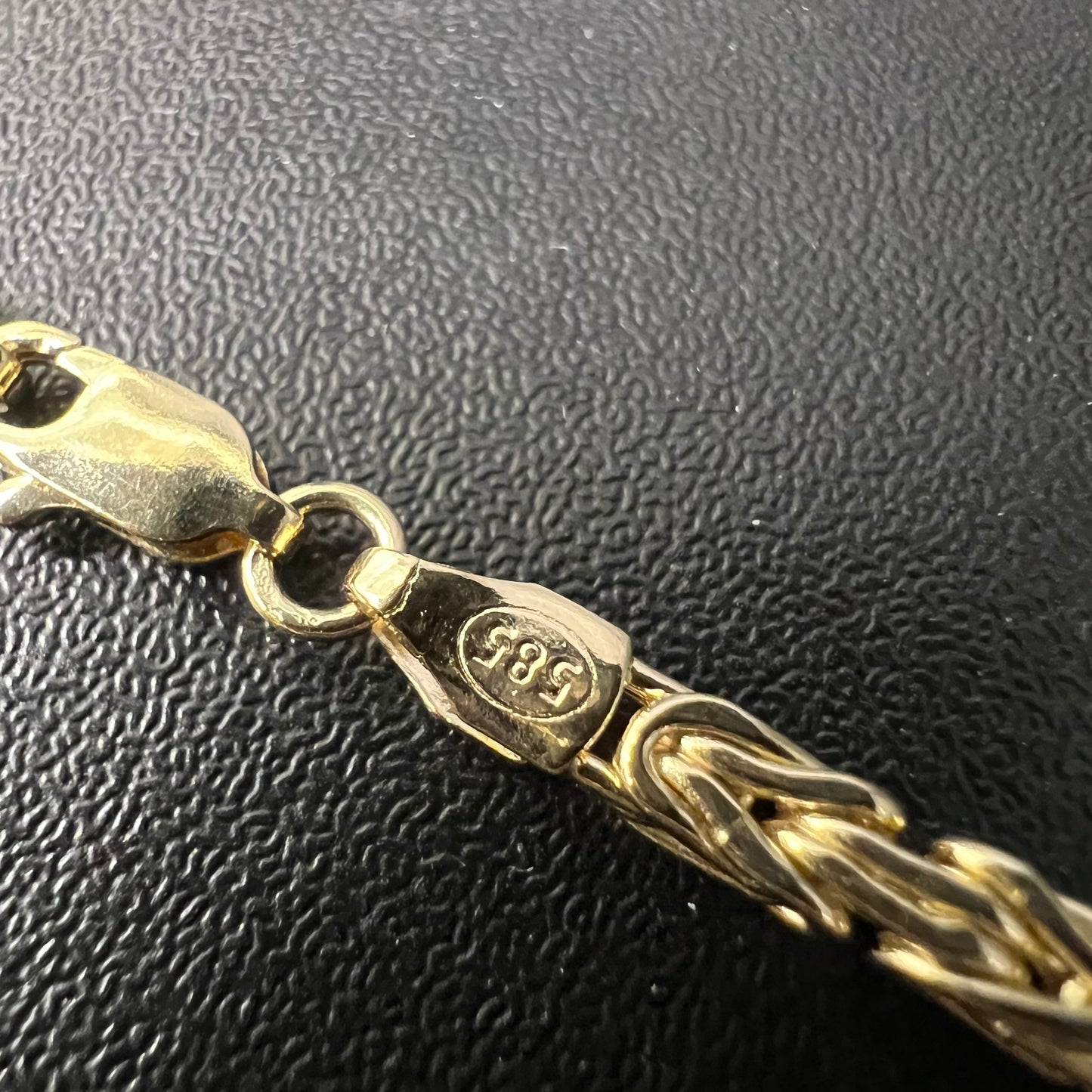 14 karaat gouden koningsketting massieve schakel