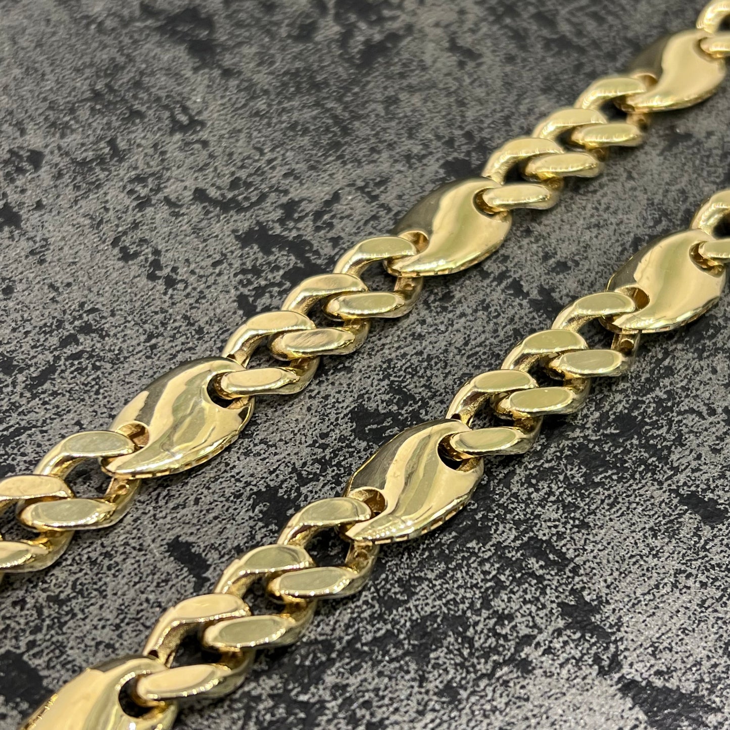 14 karaat gouden Cuban ketting 9,7 mm 65 cm