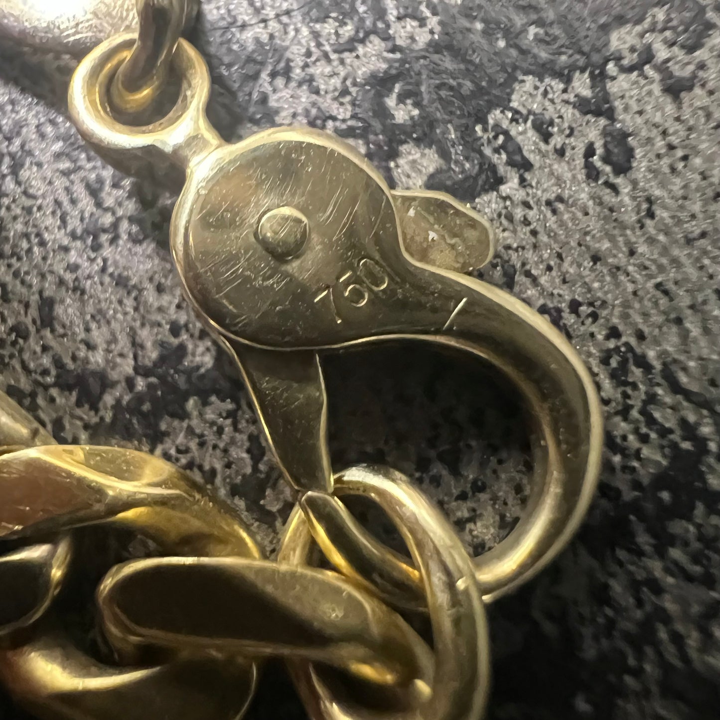 18 karaats gouden armband heren figaro schakel