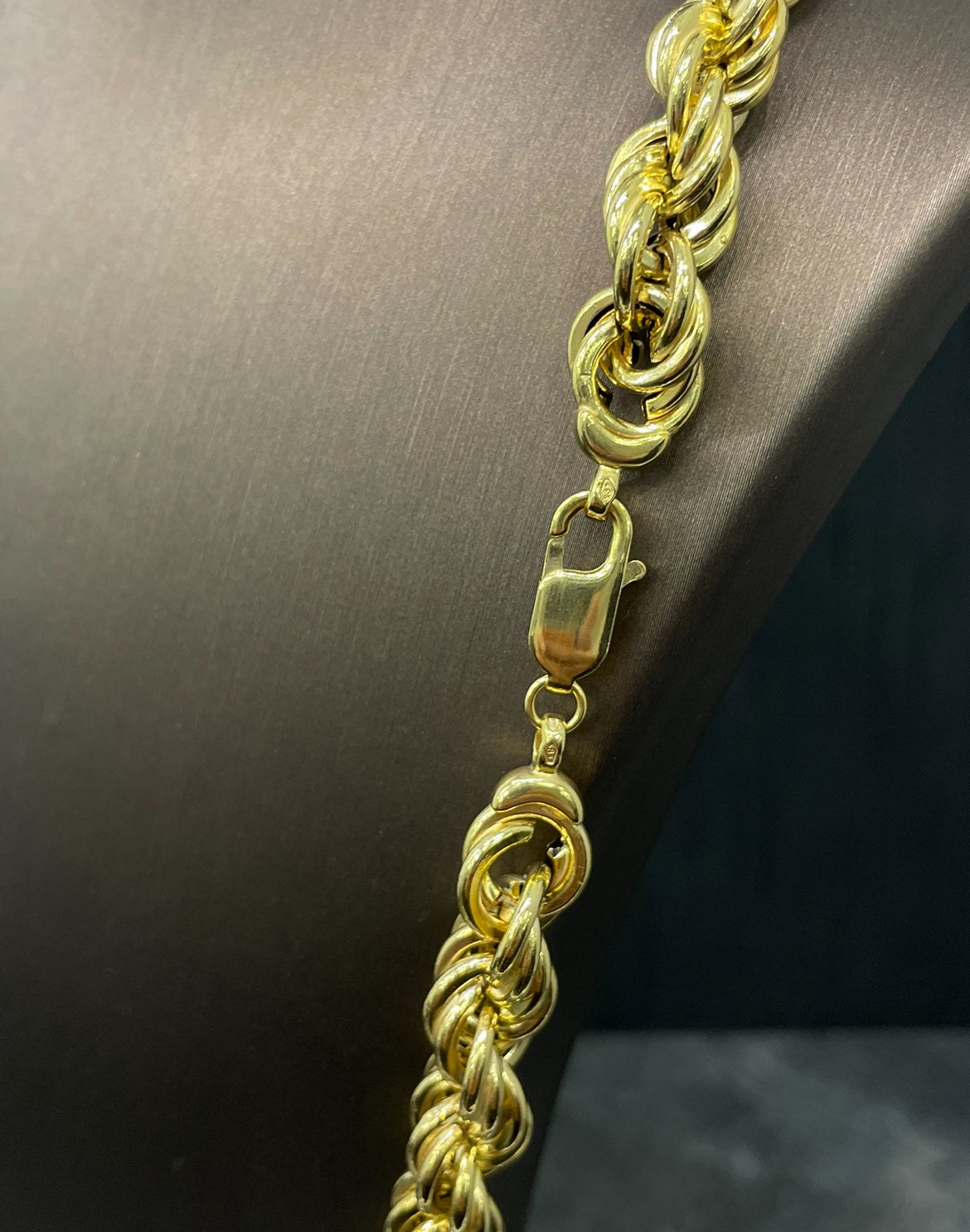 Prachtige 14 karaats gouden rope ketting