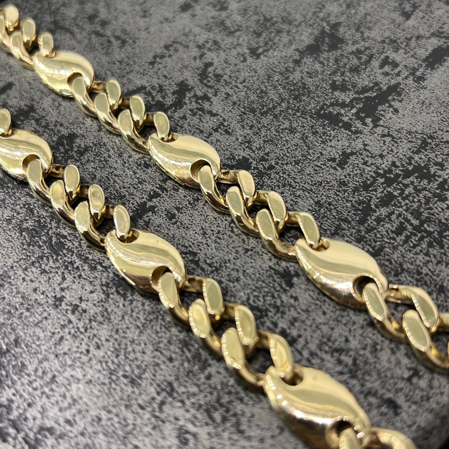 14 karaat gouden Cuban ketting 9,7 mm 65 cm