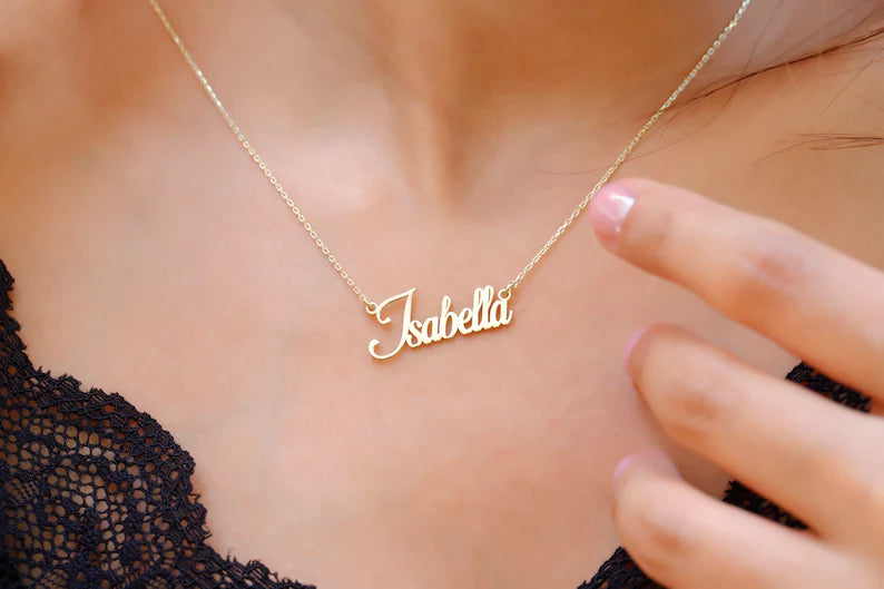 14 karaat gouden naamketting