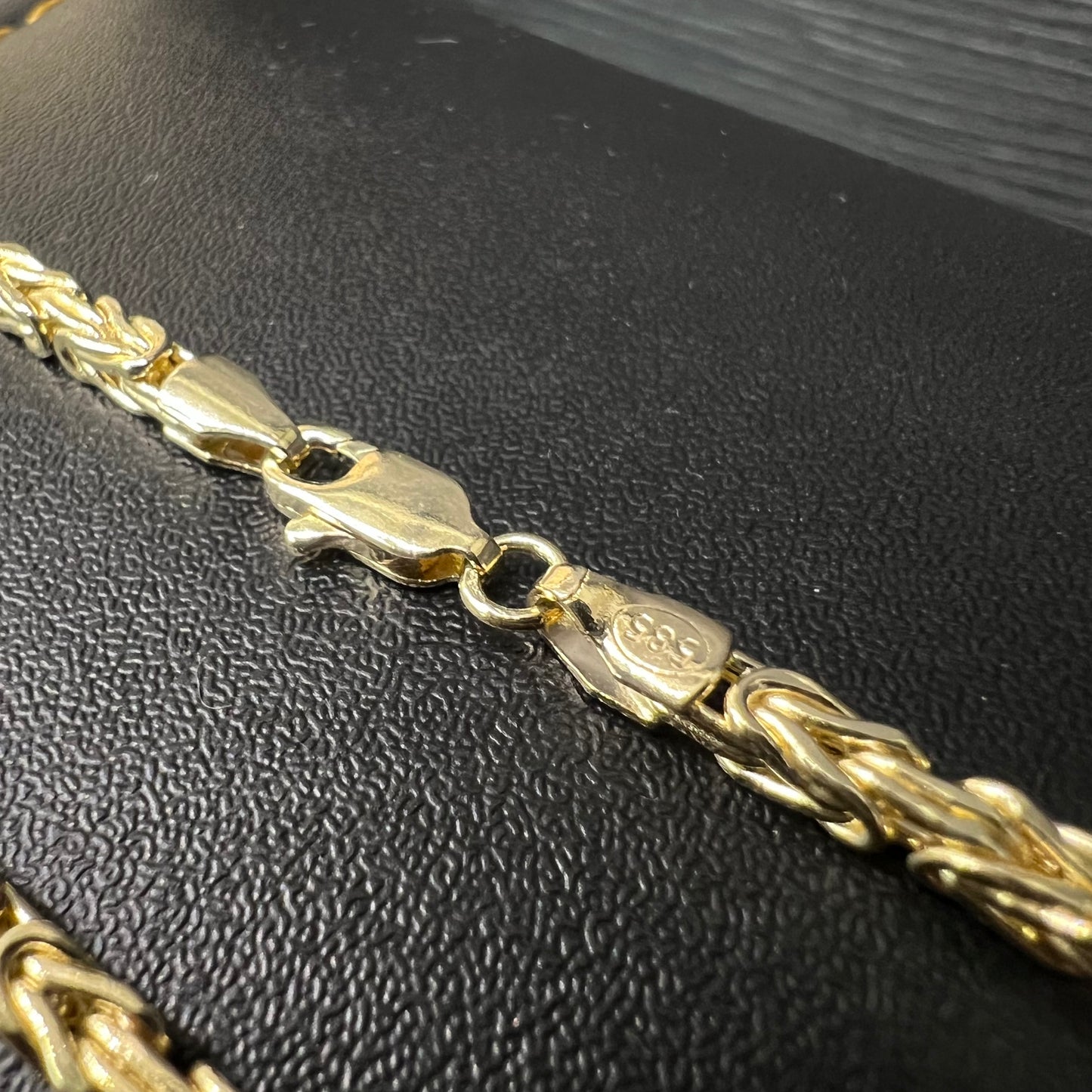 14 karaat gouden koningsketting massieve schakel