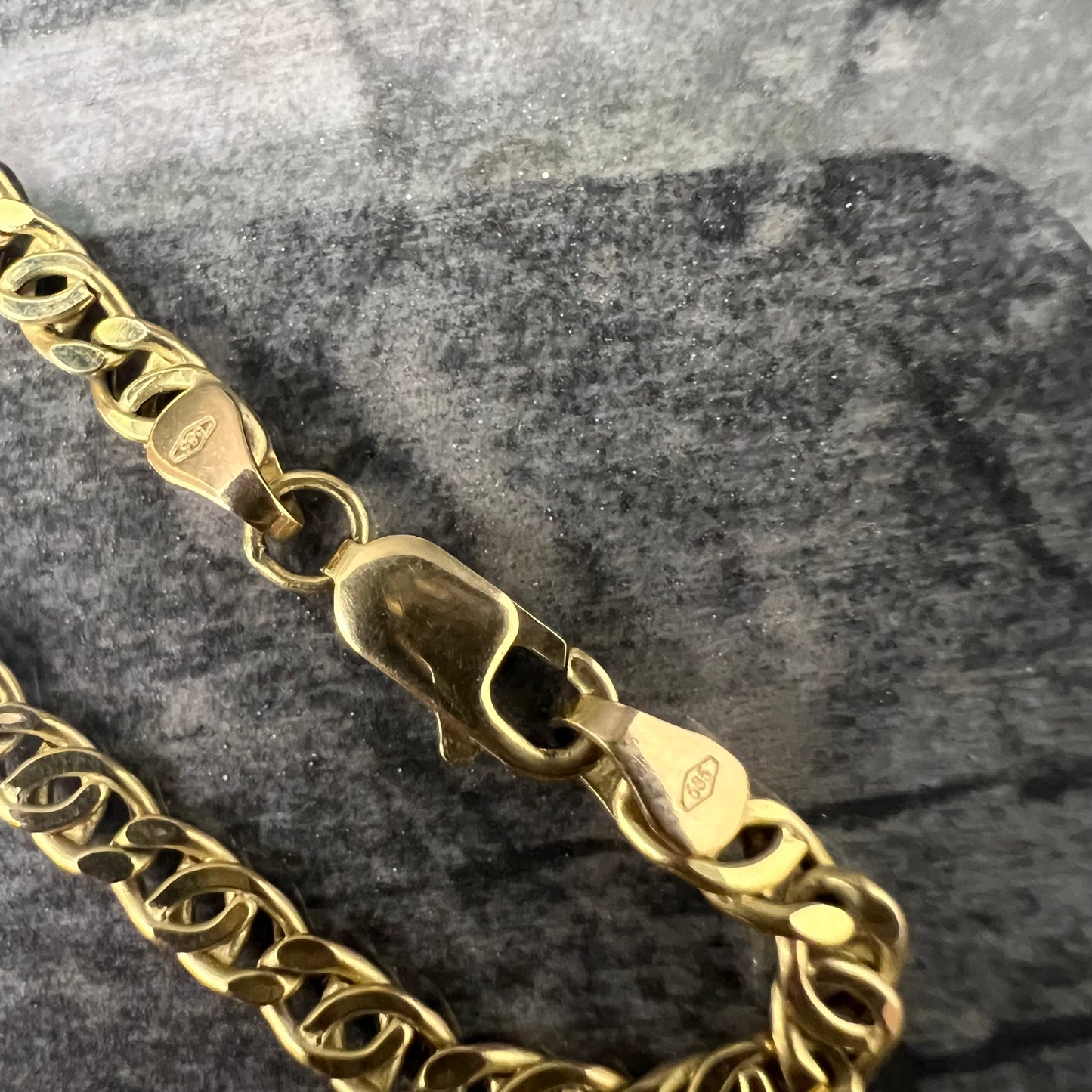 14 karaat gouden ketting valkenoog schakel