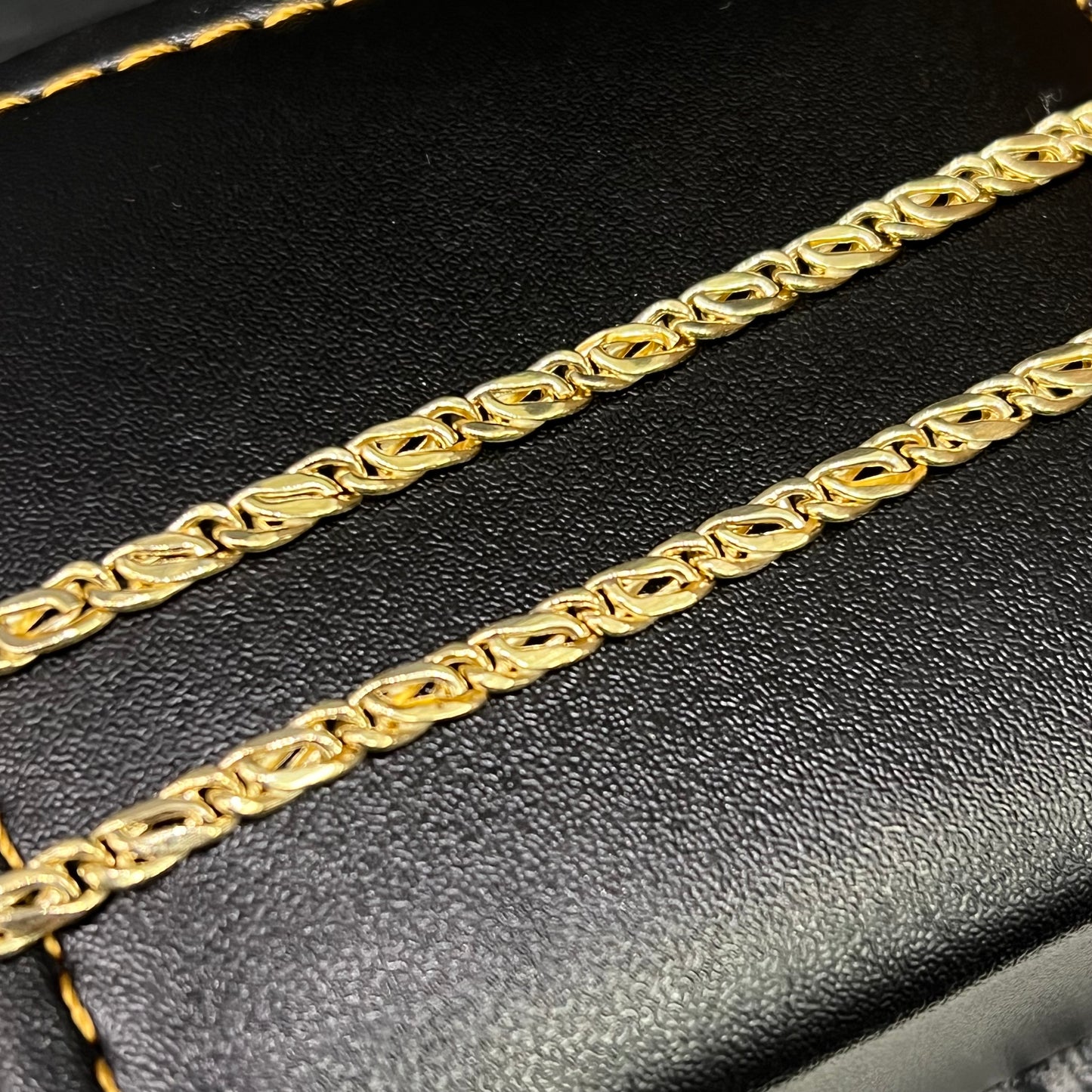 14 karaat gouden ketting valkenoog schakel