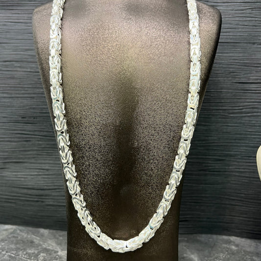 Zilveren koningsketting massief 925 Silver