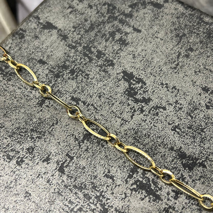 14 karaat gouden armband prachtig schakel 7,4 mm 20 cm