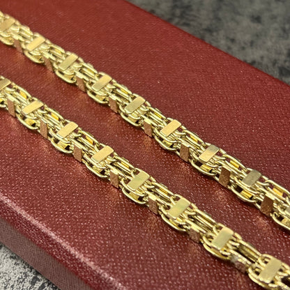 14 karaat gouden magnum ketting massief schakel 4,91 mm 70 cm
