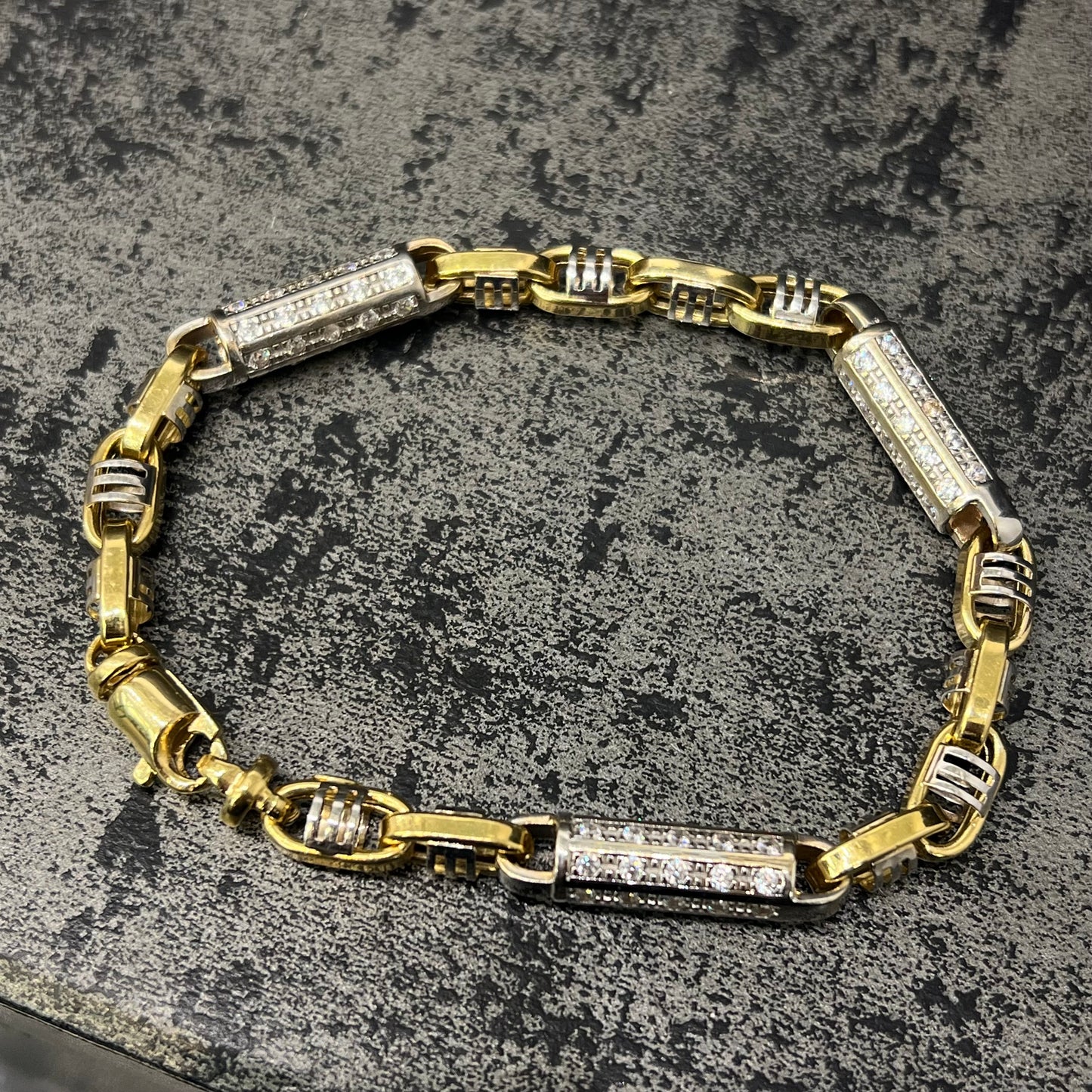 18 karaats gouden heren armband