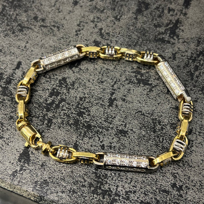 18 karaats gouden heren armband