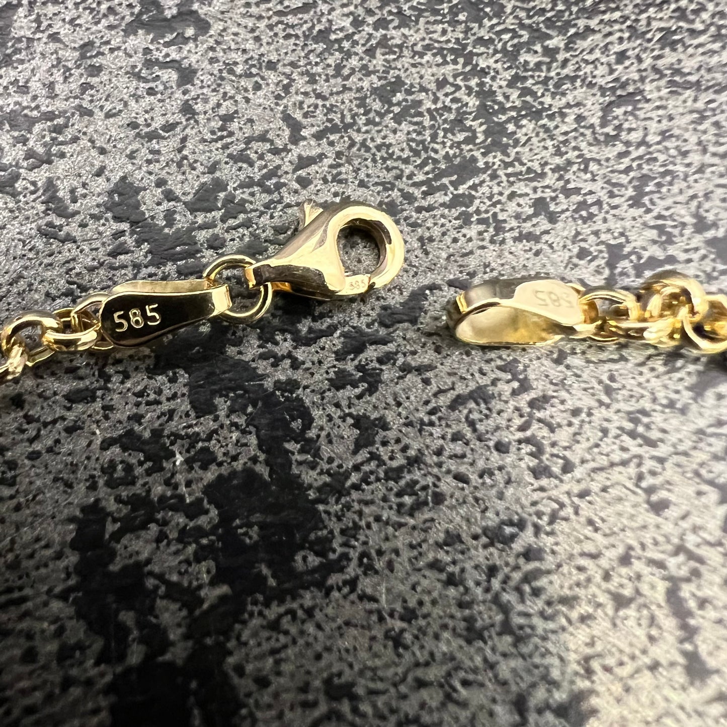 14 karaats gouden armband prachtig hart model 19 cm