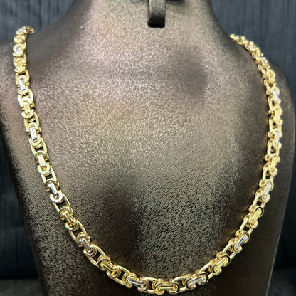 14 karaat gouden koningsketting plat