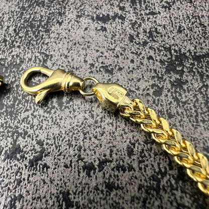 14 karaat gouden armband vossenstaart schakel