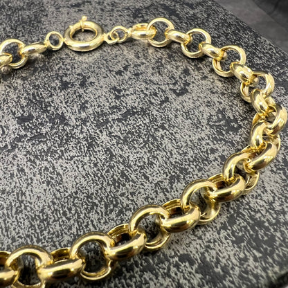 14 karaat gouden armband jasseron schakel