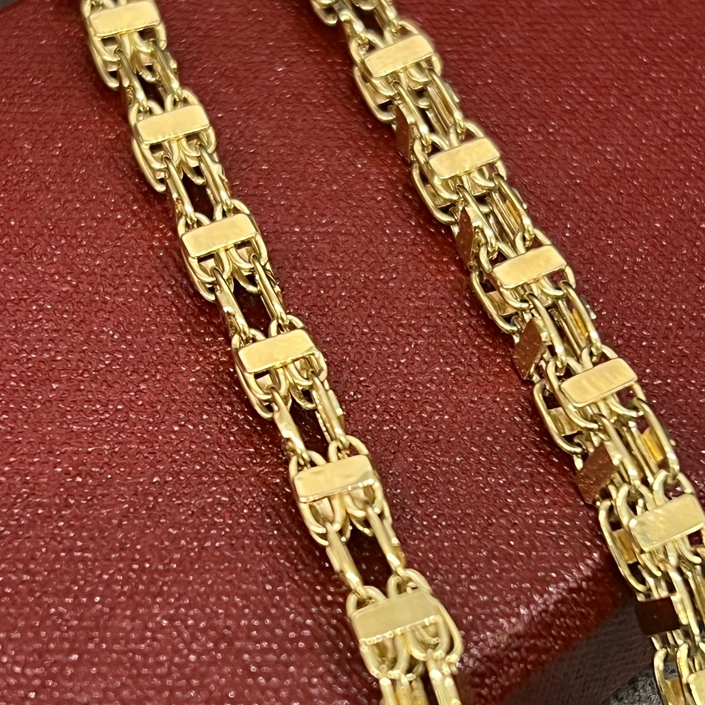 14 karaat gouden magnum ketting massief schakel 4,91 mm 70 cm