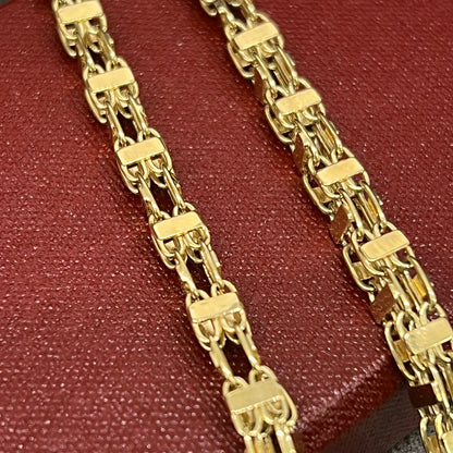 14 karaat gouden magnum ketting massief schakel 4,91 mm 70 cm
