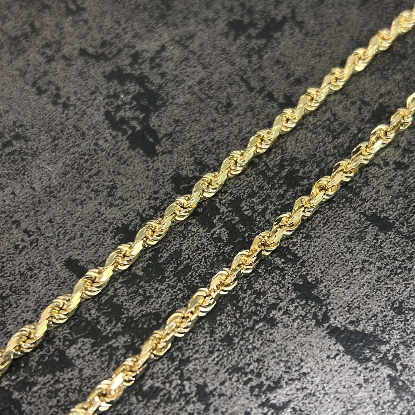 14 karaat gouden rope ketting massief schakel 3,50 mm 65 mm
