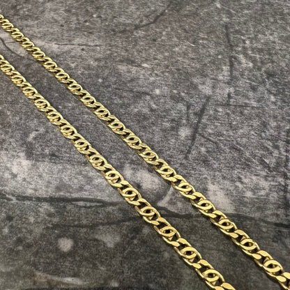 14 karaat gouden ketting valkenoog schakel
