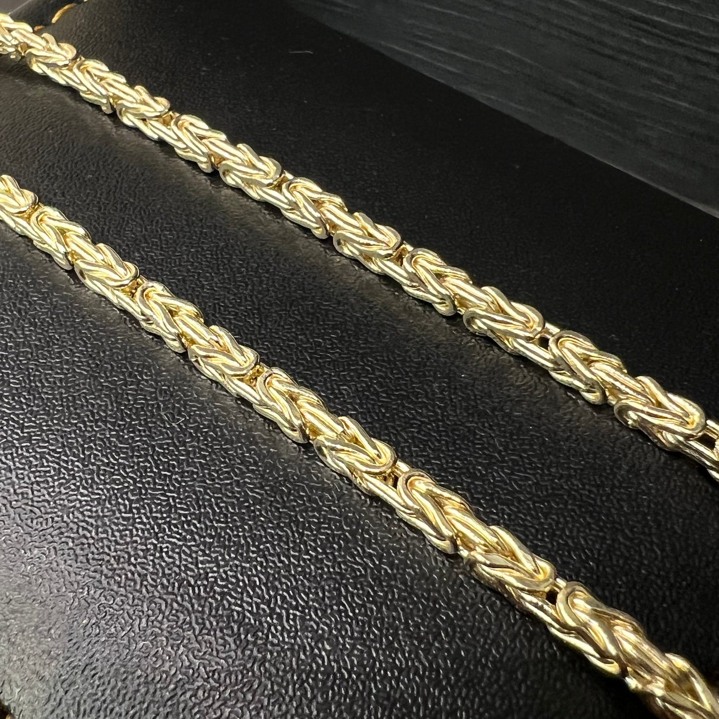 14 karaat gouden koningsketting massieve schakel