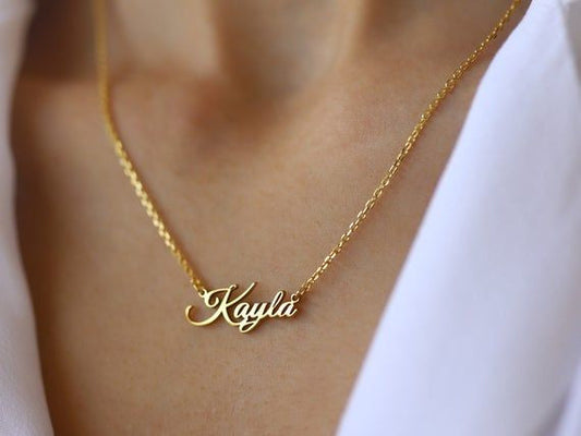 14 karaat gouden naamketting