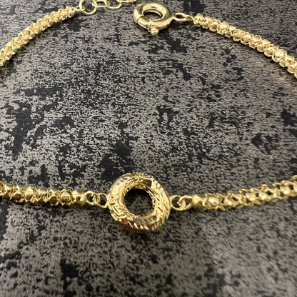 14 karaat gouden armband prachtig model 20 cm