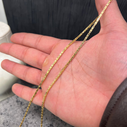 Prachtige 14 karaats gouden koningsketting