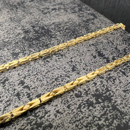 Prachtige 14 karaats gouden koningsketting