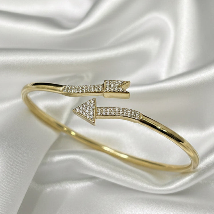 14 karaat gouden armband, dames pijl model