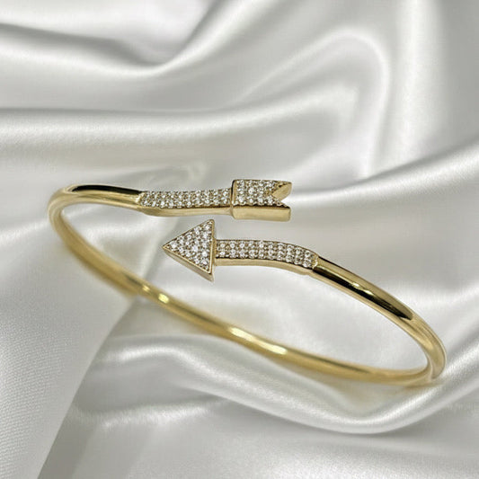 14 karaat gouden armband, dames pijl model