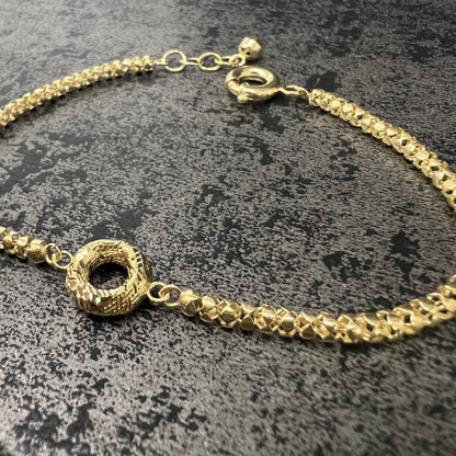 14 karaat gouden armband prachtig model 20 cm