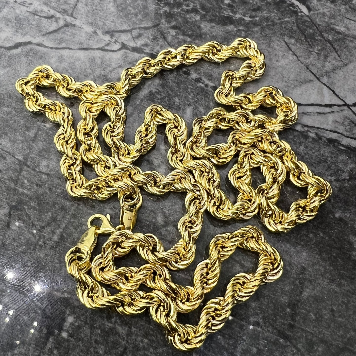14 karaat gouden rope ketting
