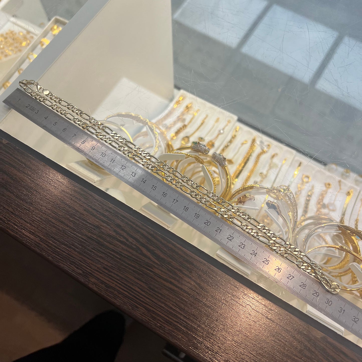 14 karaats gouden figaro schakel ketting prachtig model 5,76 mm 60 cm