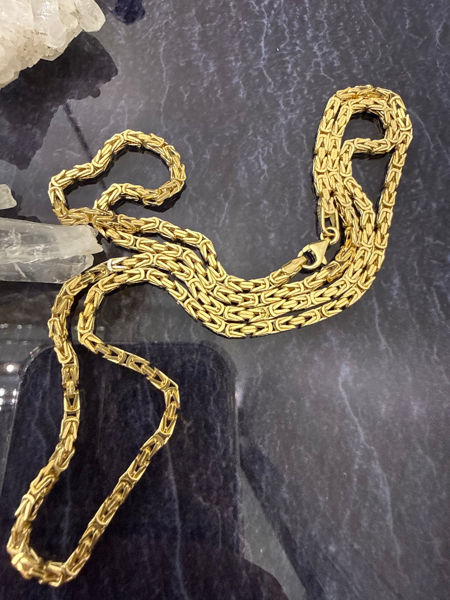 Prachtige 14 karaats gouden koningsketting