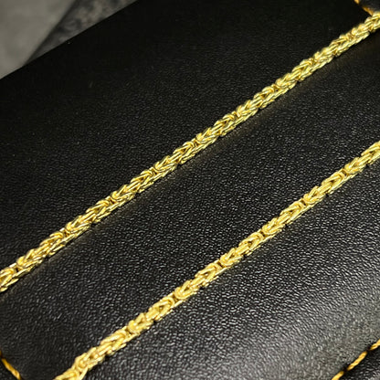 14 karaat gouden koningsketting prachtig schakel
