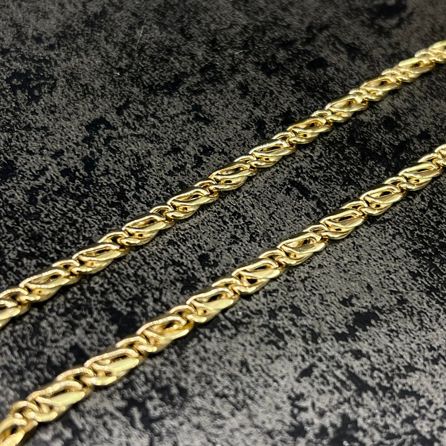 14 karaat gouden ketting valkenoog schakel