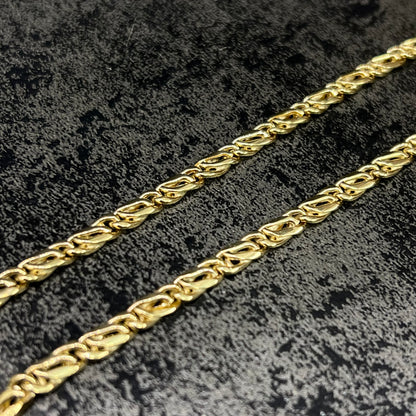 14 karaat gouden ketting valkenoog schakel