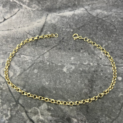 14 karaats gouden armband jasseron schakel