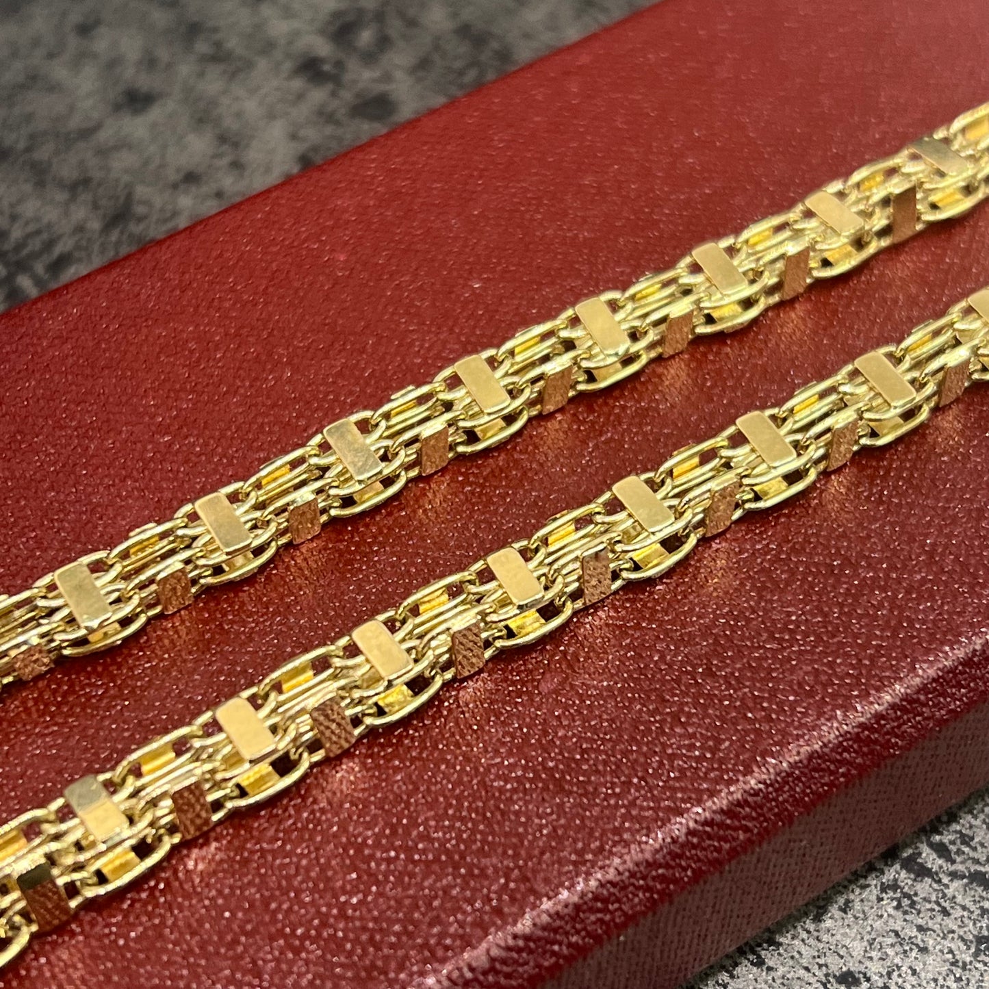 14 karaat gouden magnum ketting massief schakel 4,91 mm 70 cm