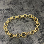 Prachtige armband jasseron schakel, 14 karaat goud