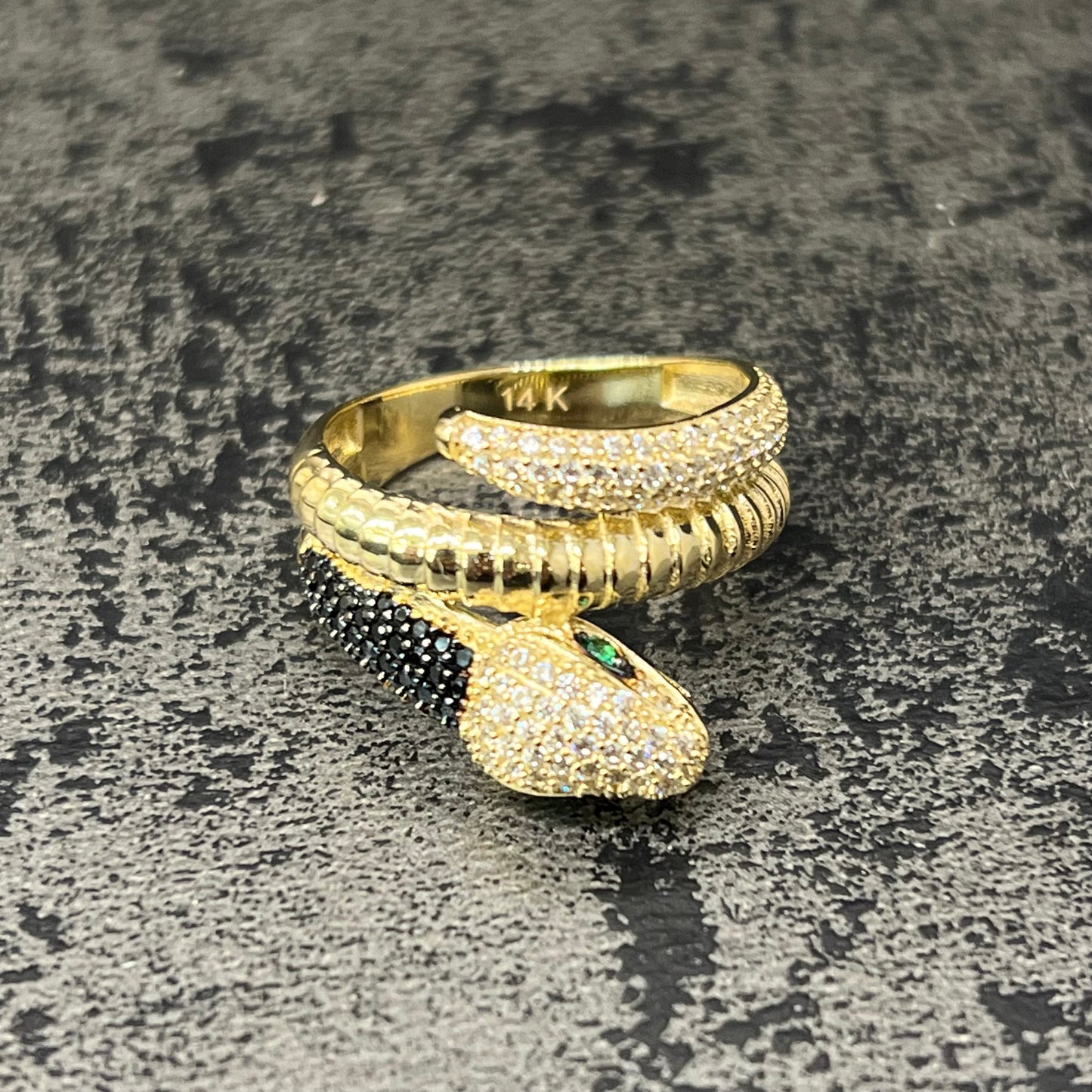 Gouden ring slang model 14 karaat