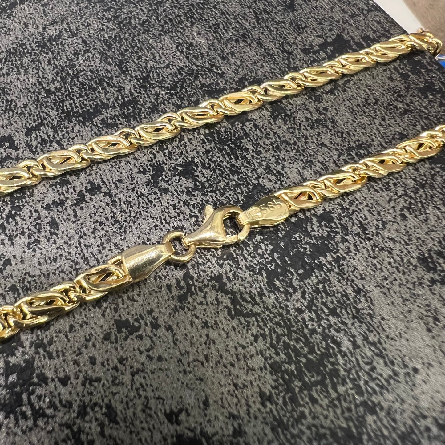 14 karaat gouden ketting valkenoog schakel