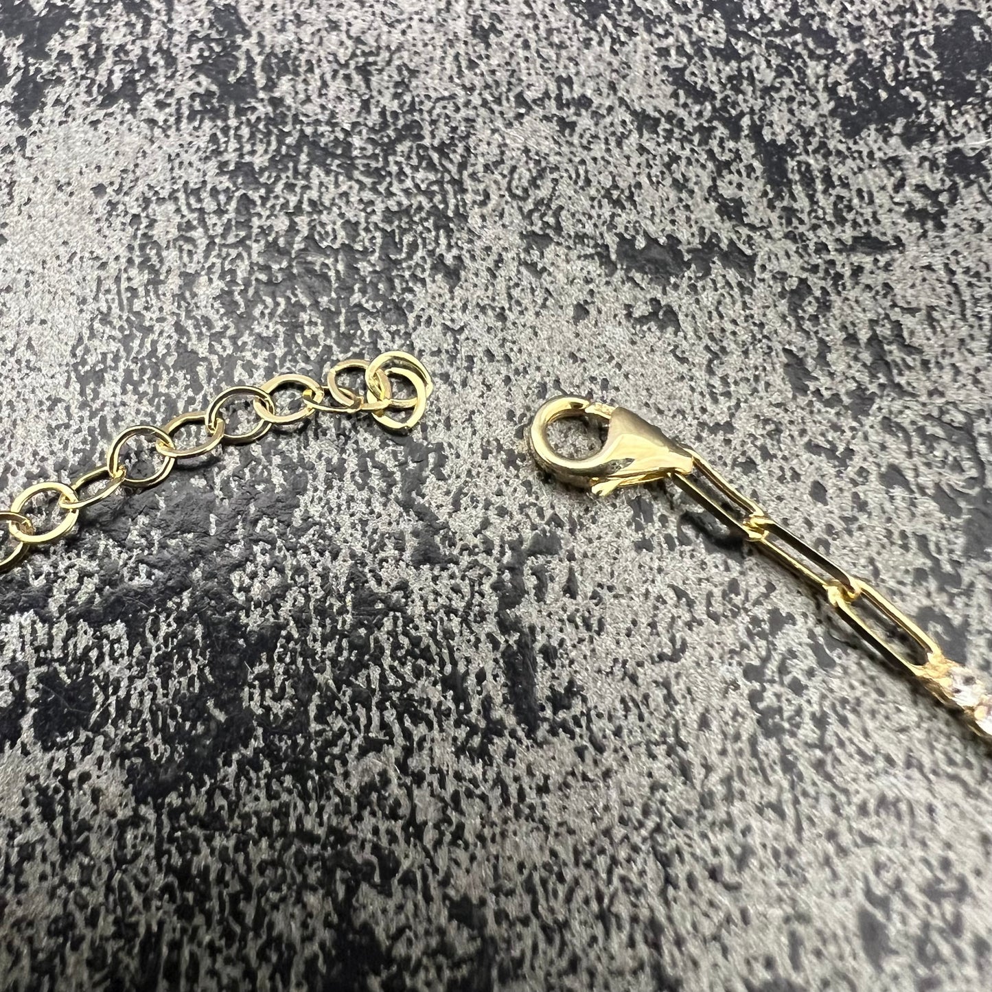 Gouden tennisarmband prachtig model