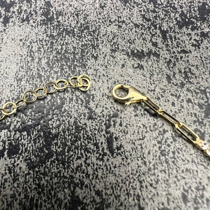 Gouden tennisarmband prachtig model